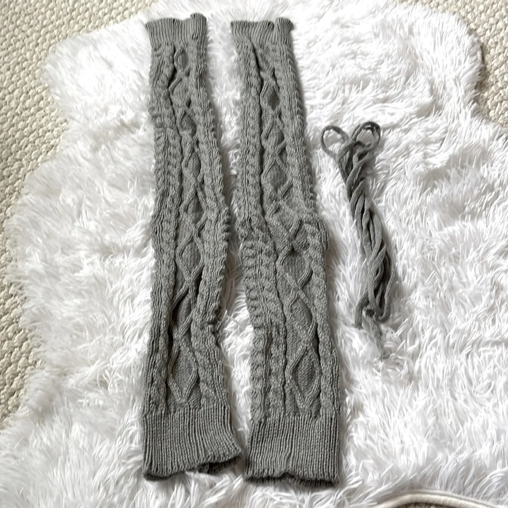 Warm Leg Warmers Knit Crochet Legging Boot Socks